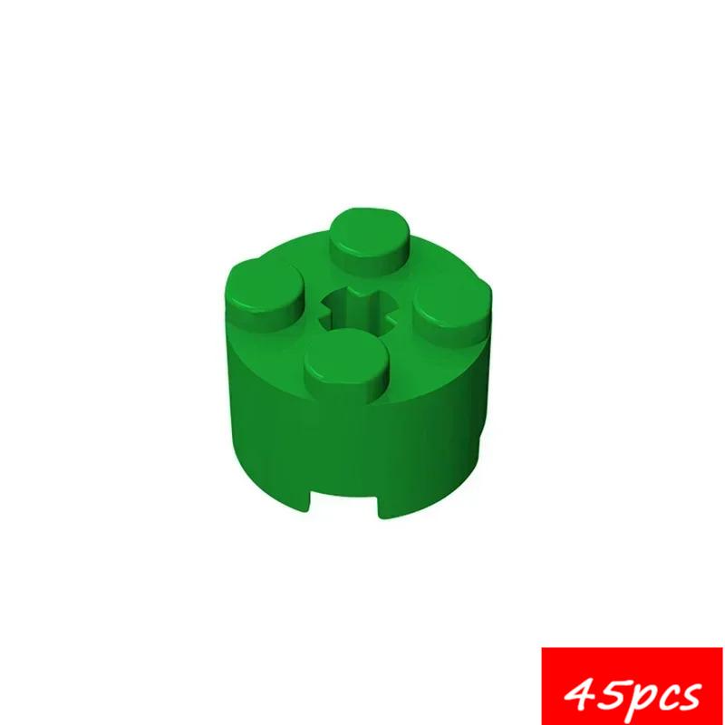 45PCS High-Tech Assemble Particle 6143 6116 39223 3941 2x2 Cylindrical Building Blocks Kit Part Idea DIY Toys For Children Gifts