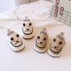 First Walker Shoes for 0-2 Year Olds Unisex Soft-Soled Infant Cartoon Squeaky Shoes Animal Print Casual Shoes