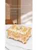 European Retro Luxury Princess Enamel Jewelry Box - Exquisite Metal Necklace Storage Box