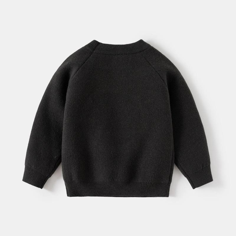 Boys' Autumn and Winte Pullover Sweater Baby Cartoon Lion Knitted Sweater Children's Thread Clothes Children's Clothing