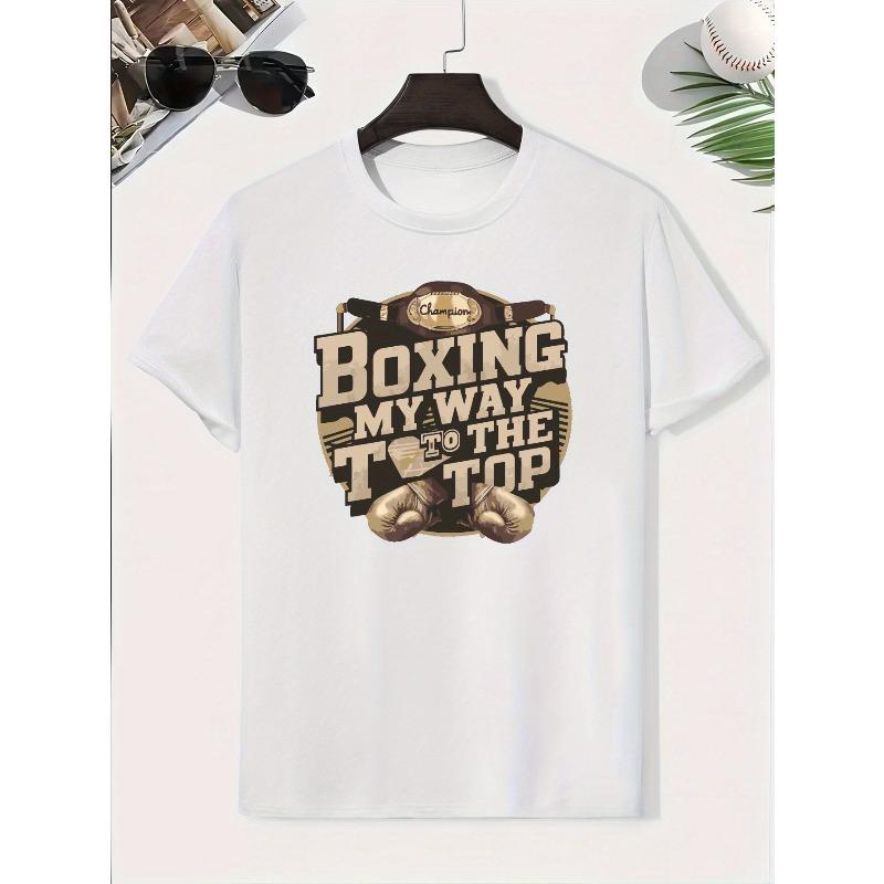 Children Crew Neck Short Sleeve T-Shirt with Creative Letter Print 110 белый