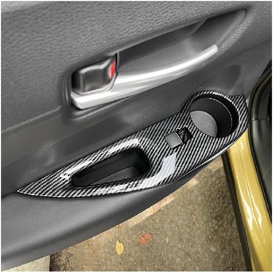 For Toyota Corolla Cross XG10 2021 2022 2023 2024 2025 Hybrid Car Window Glass Lift Switch Button Panel Trim Cover Accessories