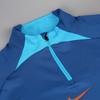 Nike T Shirts Men's Blue Stand Collar Moderate Straight Fit DH8733-407