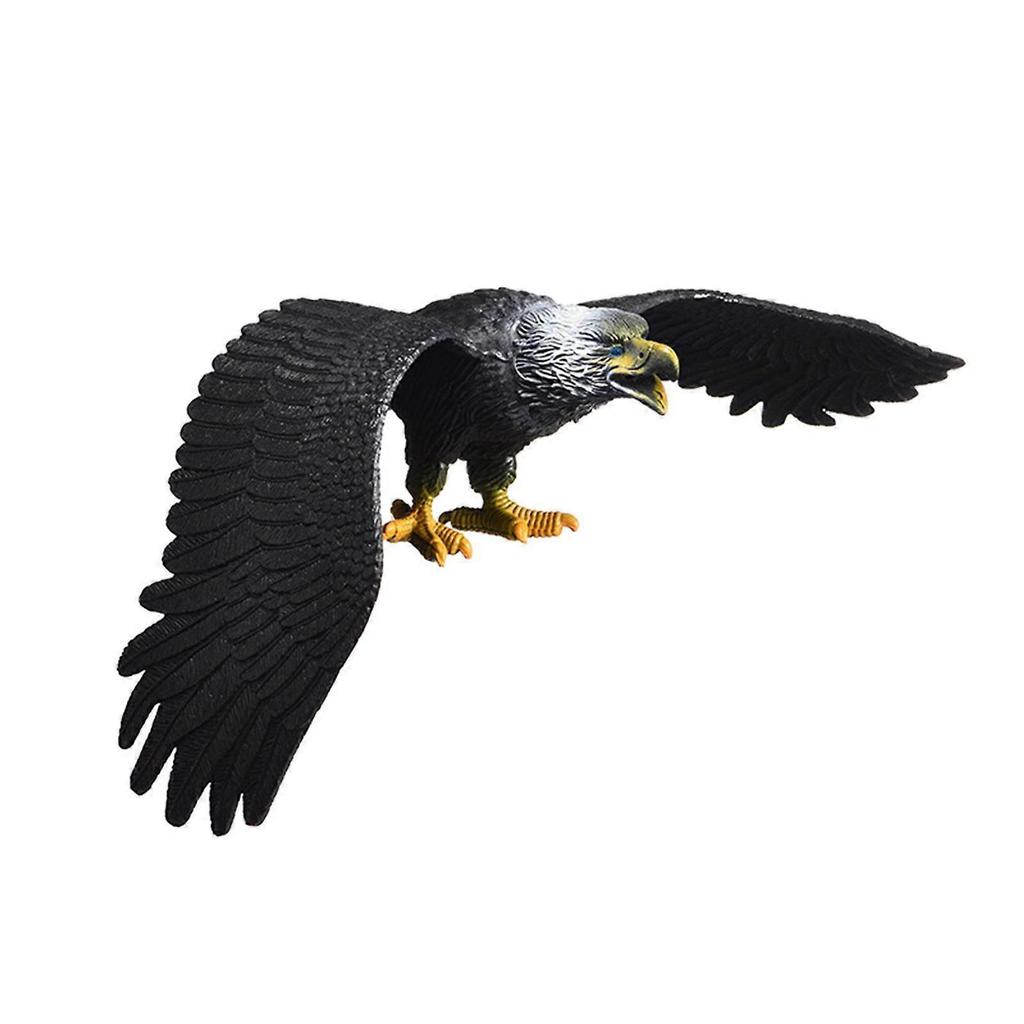 Simuliertes Adler-Modell Spielzeug Tier Vogel Spielzeug für Mädchen Kinder Bildung Geschenk S grau
