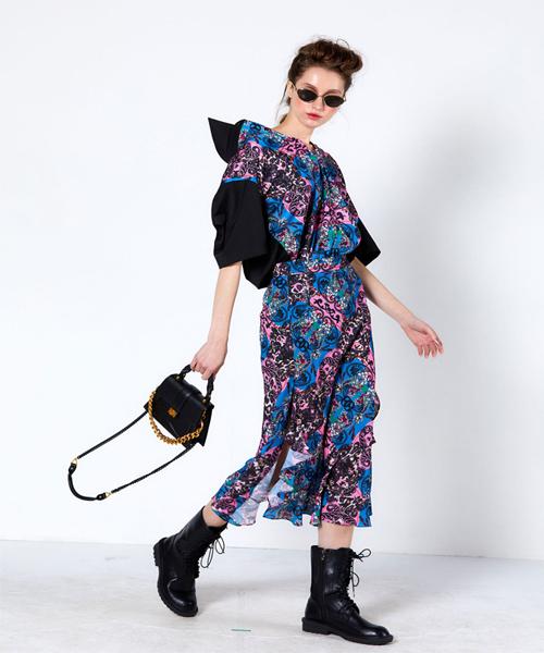 GREEDILOUS Tile Print Shirt