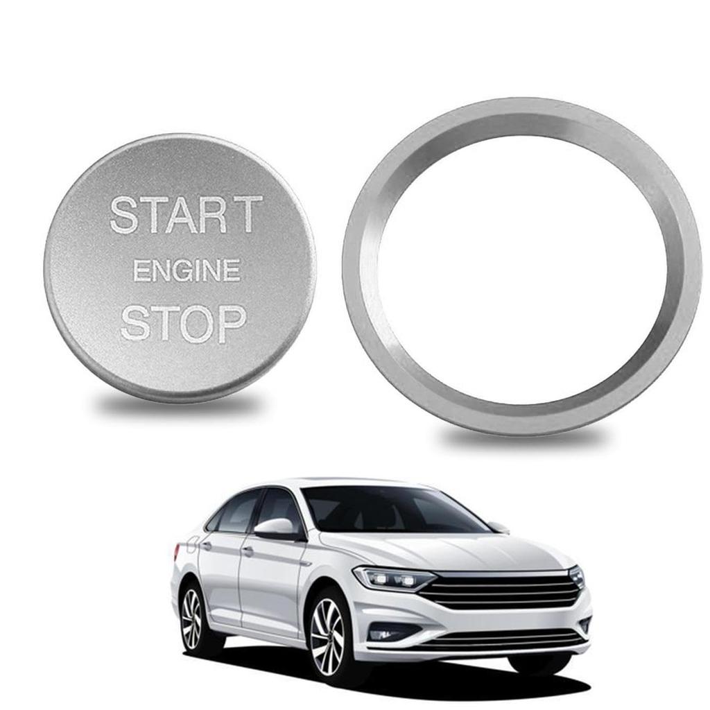 MLqkpwy Engine Button Cover Car Engine Start Button Cover Aluminum