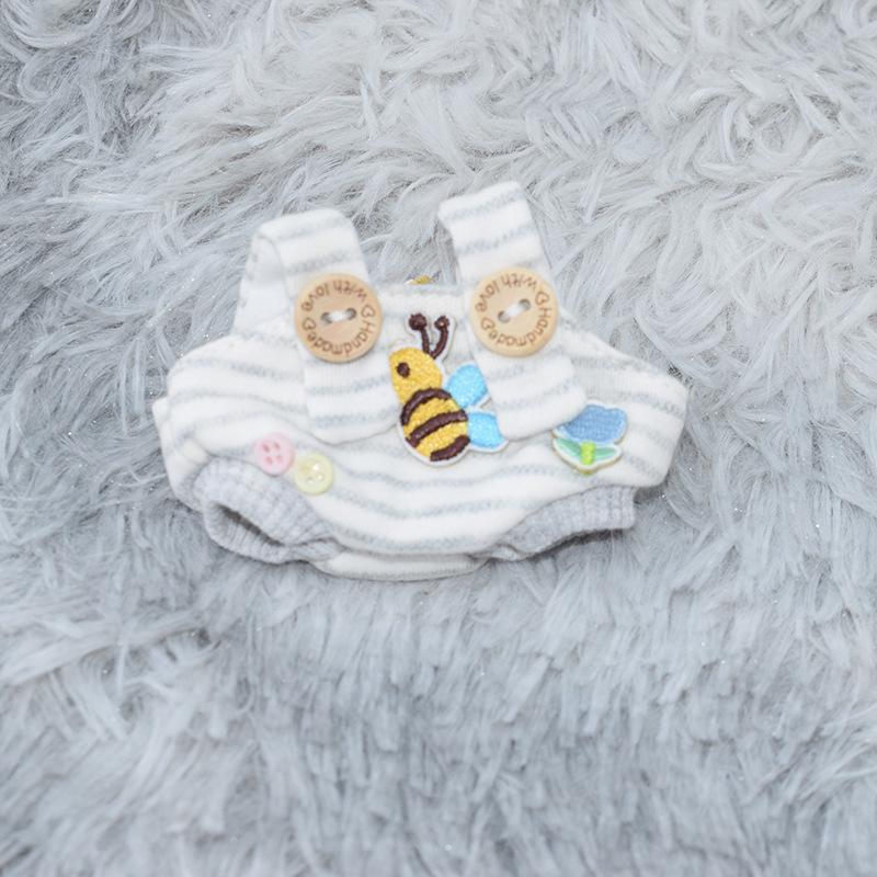 10CM Cotton Doll Overalls for Starfish Bodies and 13CM Palm Dog Pendant - Dress Up Clothes for Toys