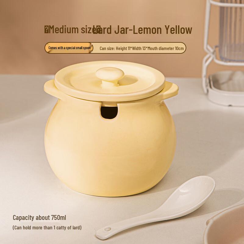 Zhishi High-Temperature Ceramic Lard Pot