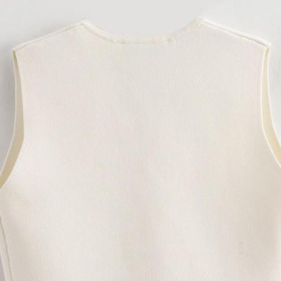 Women's Summer V Neck Vest Button-up Sleeveless Suit Jacket Waistcoat Casual Business Blazer Vest Top