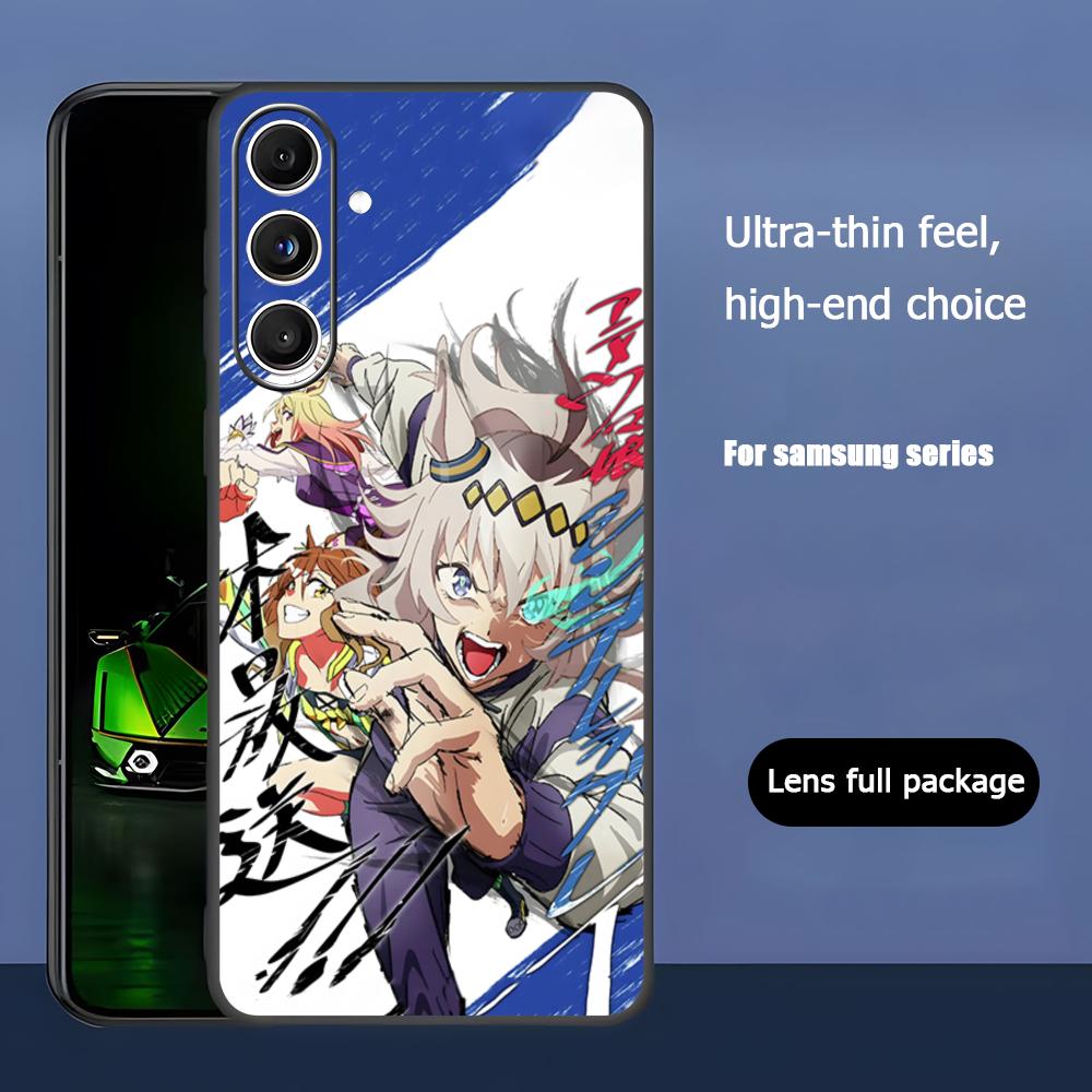 

Чехол для телефона с игрой Uma Musume Pretty Derby для Samsung Galaxy S25 S24 S23 S22 S21 S20 Plus Ultra Note20 Мягкий Черный Samsung S20 Ultra