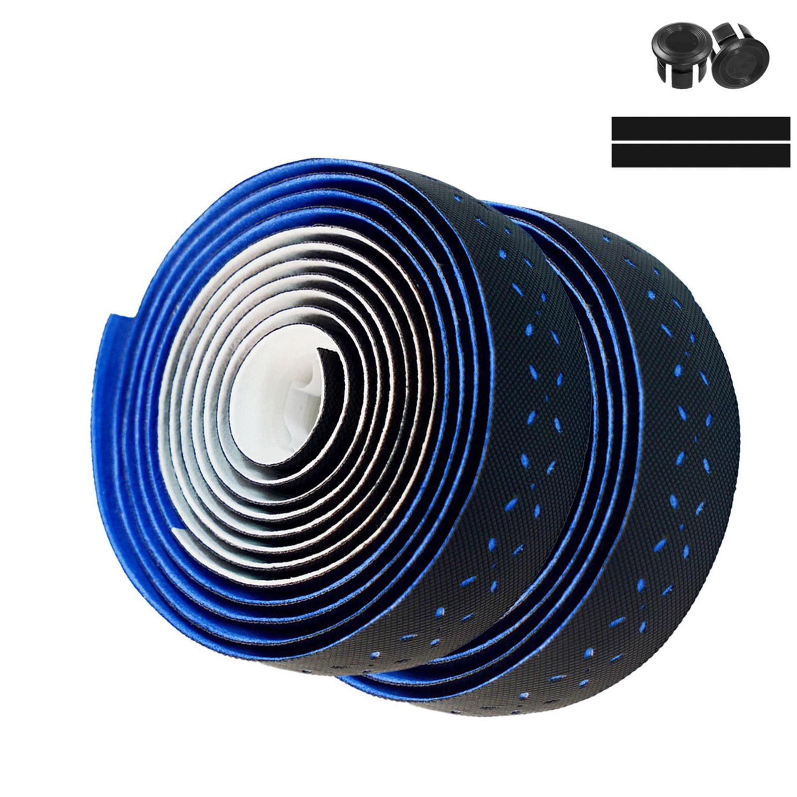 

2Pcs Road Bikes Handlebars Tape NonSlip Shock Absorption Handlebars Tape Cycling Handle Wrap Cycling Handlebars Tape темно-синього кольору