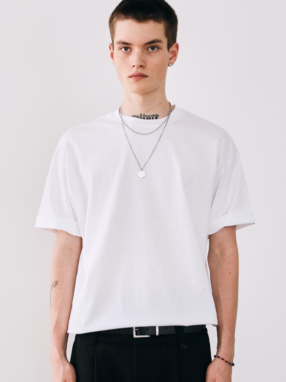 Iesn Supima Cotton Short Sleeve T-Shirt White M
