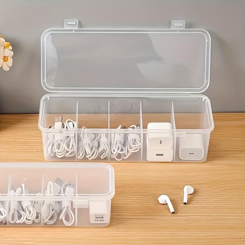Large capacity covered cable storage box