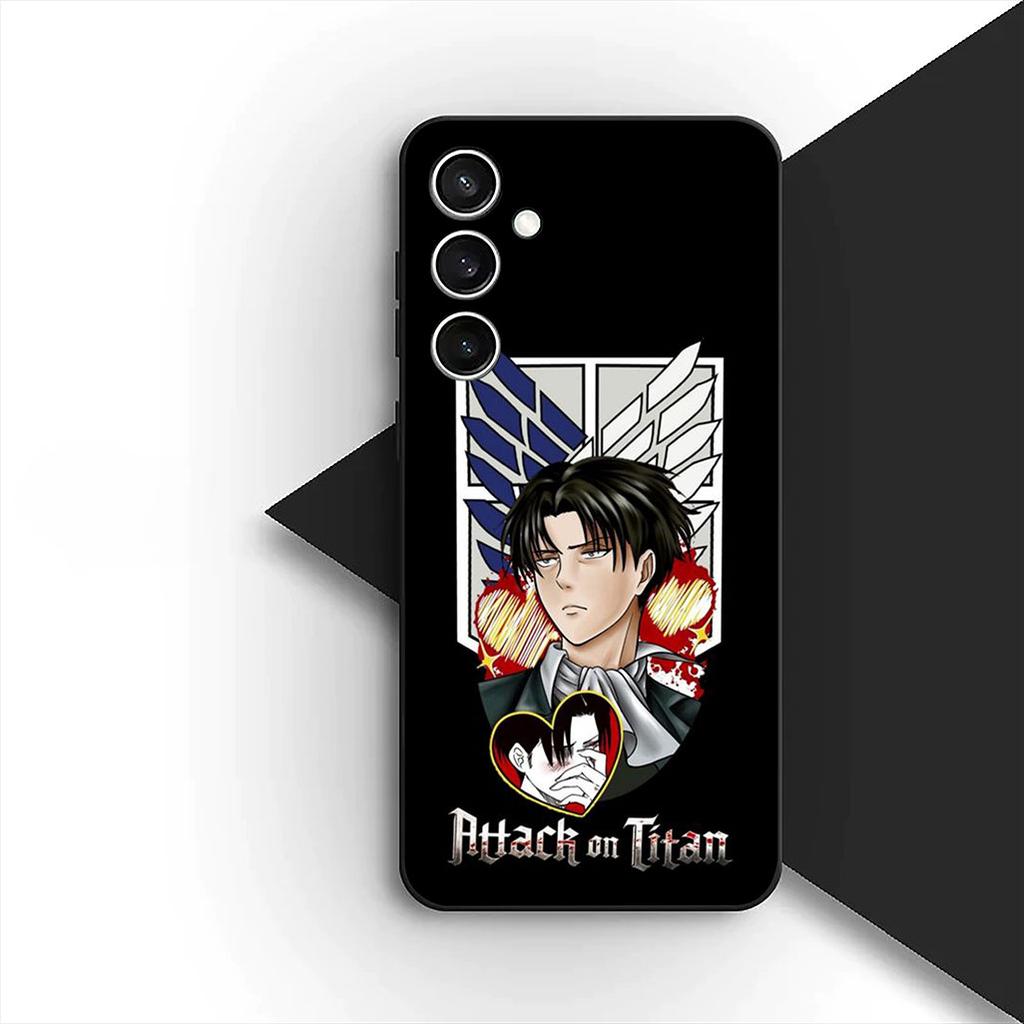 Levi Attack On Titan Eren Jaeger Phone Case for OPPO A80 A18 A16 A40 A17 A15 A38 A78 A79 A54 A57 A12 A60 4G 5G Protective Cover