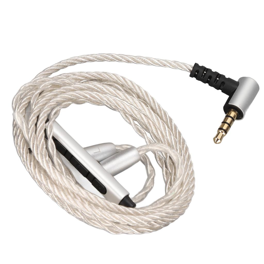 Earphone Upgrade Cable Silver Plated Copper 184 Core MMCX Replace Headset Wire with Mic Volume Control for SE846 SE535