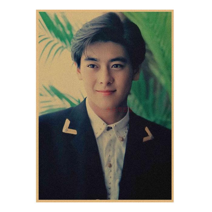 

Retro 80s Hong Kong and Taiwan Male Star Jimmy Lin Nostalgic Kraft Paper Wall Poster 428 29.7X42cm (A3 size)