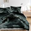 3pcs Dark Warrior Fantasy Art Print Home Decor Bedding Set-Perfect for Bedroom, Guest Room, Living Room, Hotel, Holiday Gift, Fans, Travel,