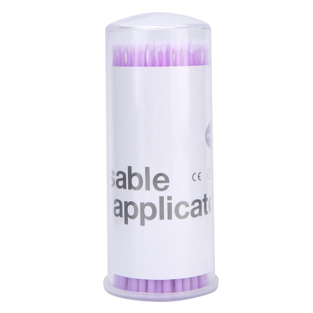 100 Stück Dentalbürste Einweg-Mikroapplikatorbürsten Dental Oral Zahnarztzubehör Lila
