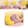 Adorable Plush Star Pillow For Girls Soft Sleep Moon Toy Comfortable Cute Gift