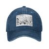 Tagebuch eines wandelnden Monsters Gruppe Denim Stoff Kappe Lässige Baseballkappen Verstellbarer Hut Sommer Unisex Baseballkappen