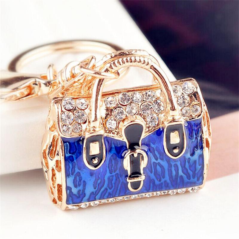 Fashion Cute Crystal Women Rhinestone Bag Lady Wedding Jewelry Trinket Car Girl Gift Bag Charm