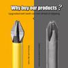 Anti-Slip and Shock-Proof Bits Screwdriver Bits High Hardness Strong Magnetic 25/50/65/70/90/150mm PH2 Screwdriver Set