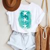 Women Cartoon Leopard Star Love Letter Trend 90s Fashion Summer Lady Print Tee Graphic T Top Travel Tshirts Trend T-Shirt