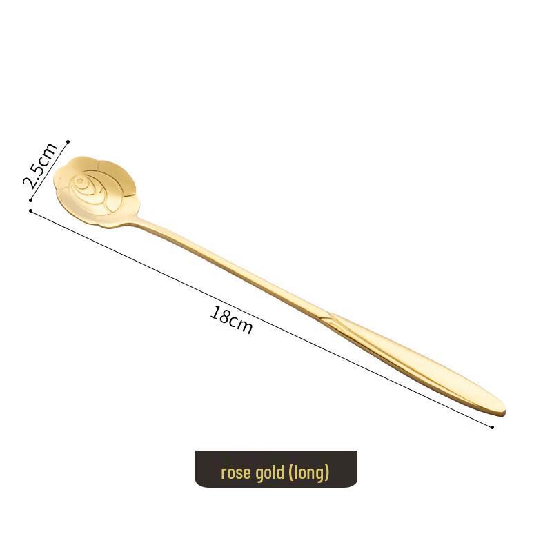 Wutuo Gold Rose Stainless Steel Stirring Spoons