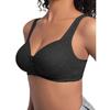 Women's Bra Wire-Free Front Closure Solid Color Full Coverage 3D Cups More Considerate for Middle-Aged And Elderly Individual Underwear