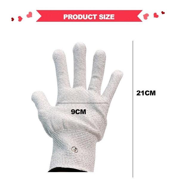 1 Paar Massagehandschuhe mit 1 Kabel