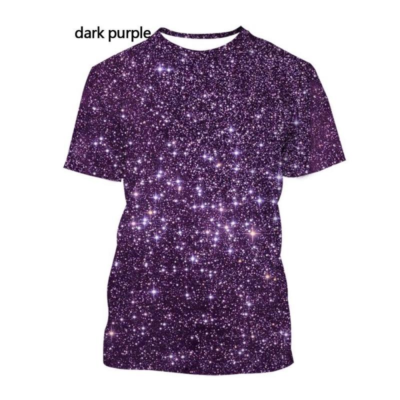 

Футболка с разноцветными звездами для мужчин, красивые ослепительные футболки с 3D-принтом, летние повседневные свободные футболки с круглым вырезом и короткими рукавами 6XL