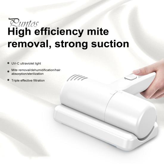 Handheld Wireless Mattress Vacuum Cleaner Dust Remover Powerful Strong Suction High Efficiency Filtration Rechargeable Vacuum Cleaner