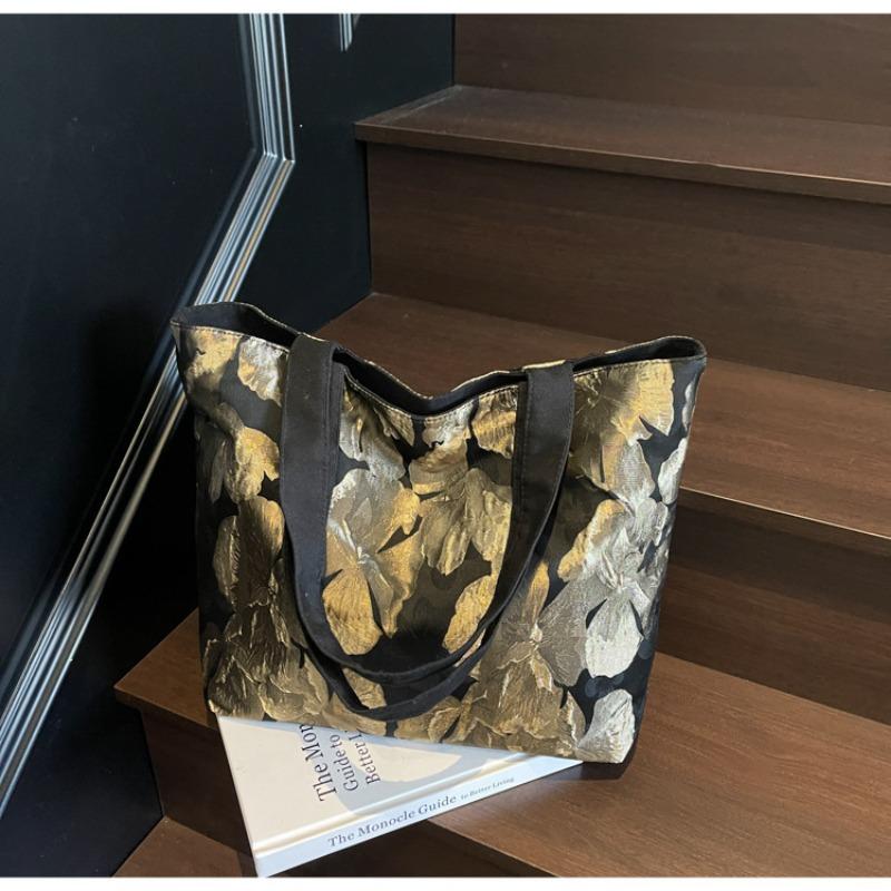 Premium Versatile Tote Bag Summer New Butterfly Printing Fashion Large Capacity Commuter Bag Shoulder Bag