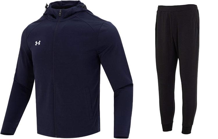 Under Armour Casual Sportkleding Sets Heren Met Capuchon Matig 5XL white