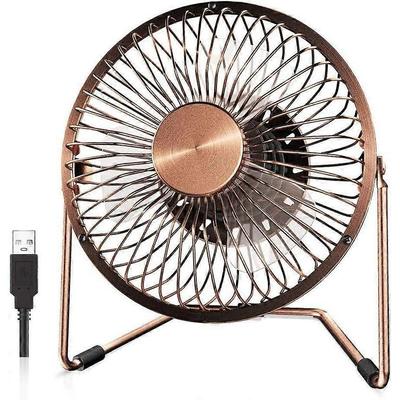 USB Schreibtischventilator 5 Zoll Desktop Leiser Ventilator Luftzirkulator 2 Geschwindigkeiten 360° Drehung