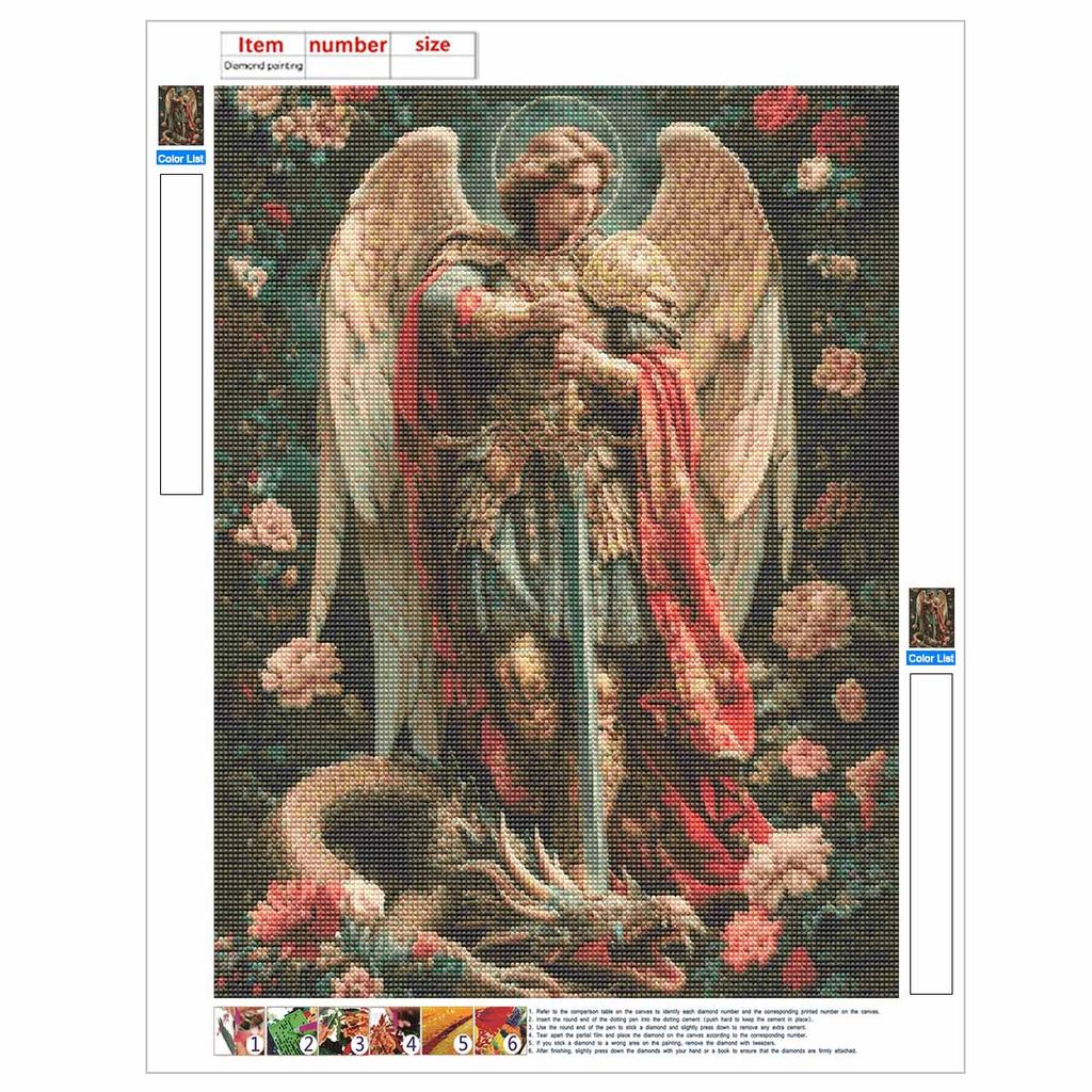 Creative Diamond Painting Kit for Adults DIY Angel Rhinestone Picture Canvas for Leisure Craft Wall Art and Gift Making Fun Set