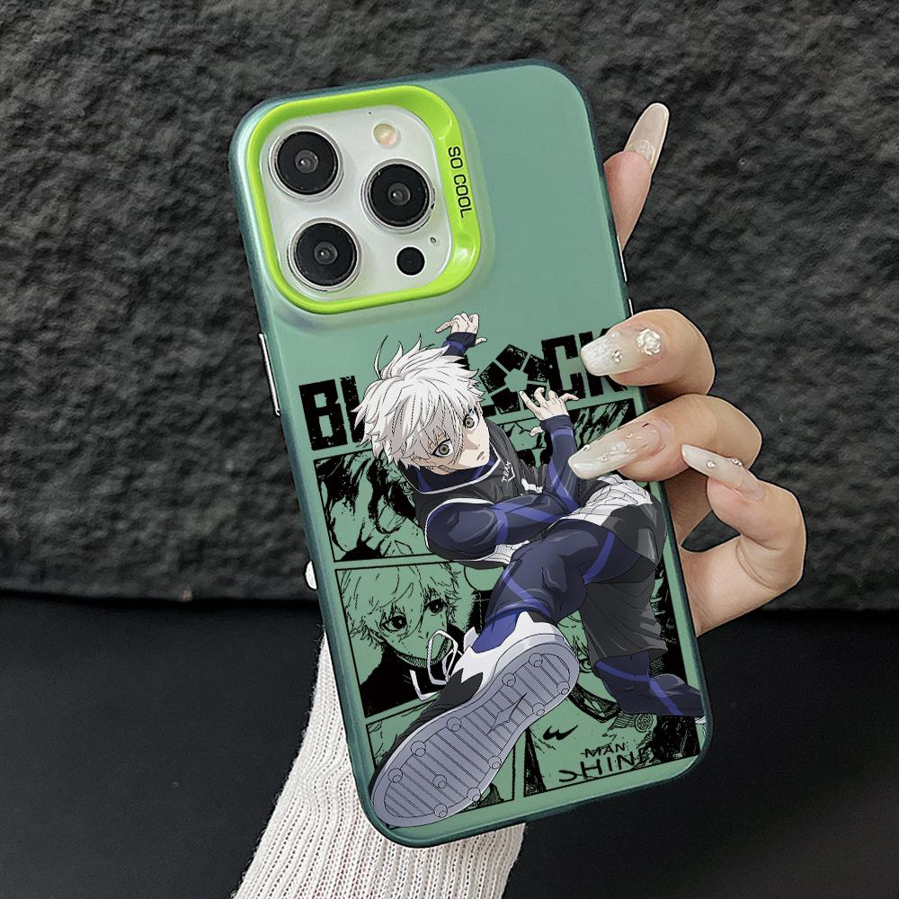 

Blues Locks Yoichies Seishiroes Phone Case for Xiaomi Redmi 15C 14C 13C 12C 10 Note 15 14 13 12 Pro Plus 4G 5G Silver Hard Cover Redmi note 15 Pro 4G