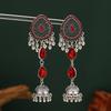 Diamond-Encrusted Water Drop Wind Chime Earrings For Women, Retro Luxury Temperament Long Hollow Fringed Earrings