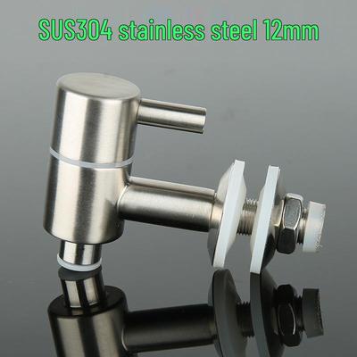 Kran do butelki infuzyjnej ze szkła 12 mm z wylewką ze stali nierdzewnej 304 i ceramicznym przełącznikiem zaworu