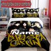 3pcs Duvet Cover Set (1*Duvet Cover + 2*Pillowcase, Without Core), Custom Name Bring Me the Horizon Pattern Bedding Set, Home Bedroom Decor Gift