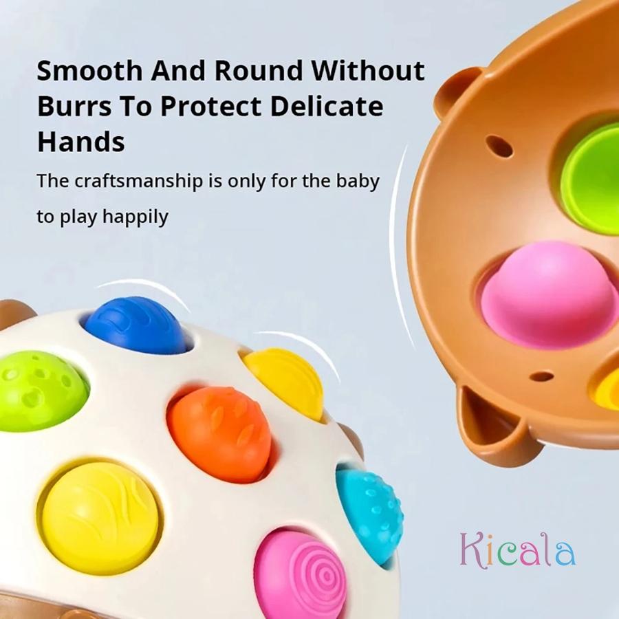 Baby Montessori Soft Fidget Sensory Toy Hedgehog Simple Dimple Tactile Developing Finger Exercise Board Toy For Baby 0 36 Month