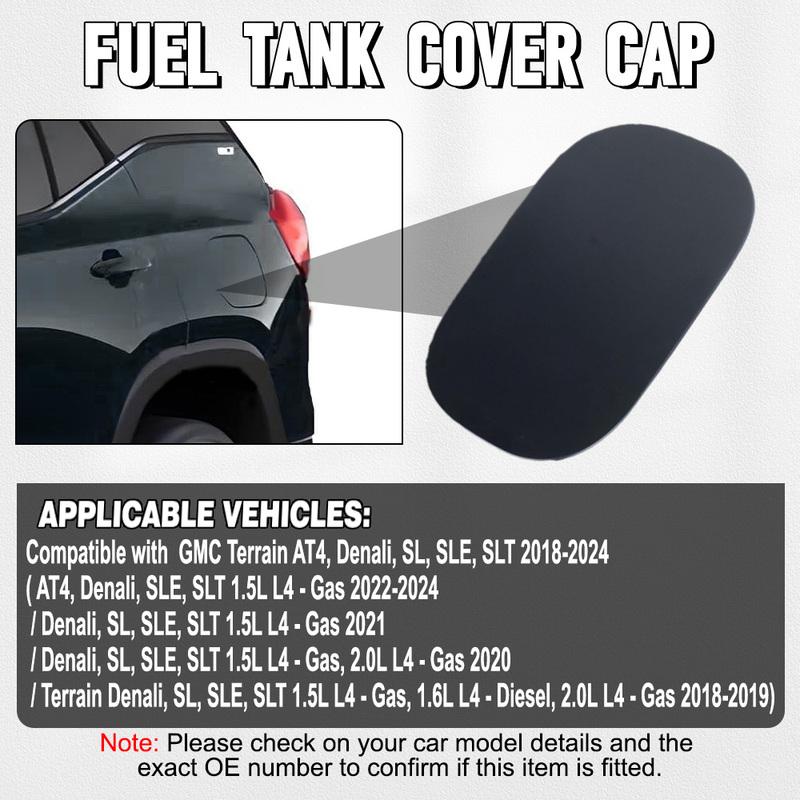 Black ABS Fuel Filler Door Cover Gas Tank Cap for GMC Terrain 2018      2024 84228129