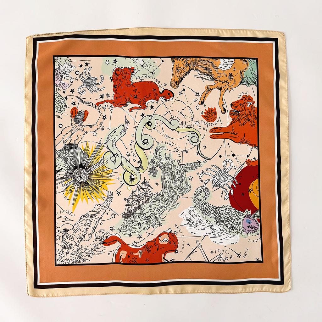 14 momme 100% Natural Twill Silk Scarf for Women Double side Female Foulard Shawl Wrap Square pashimina Hijab Bandana Scarves