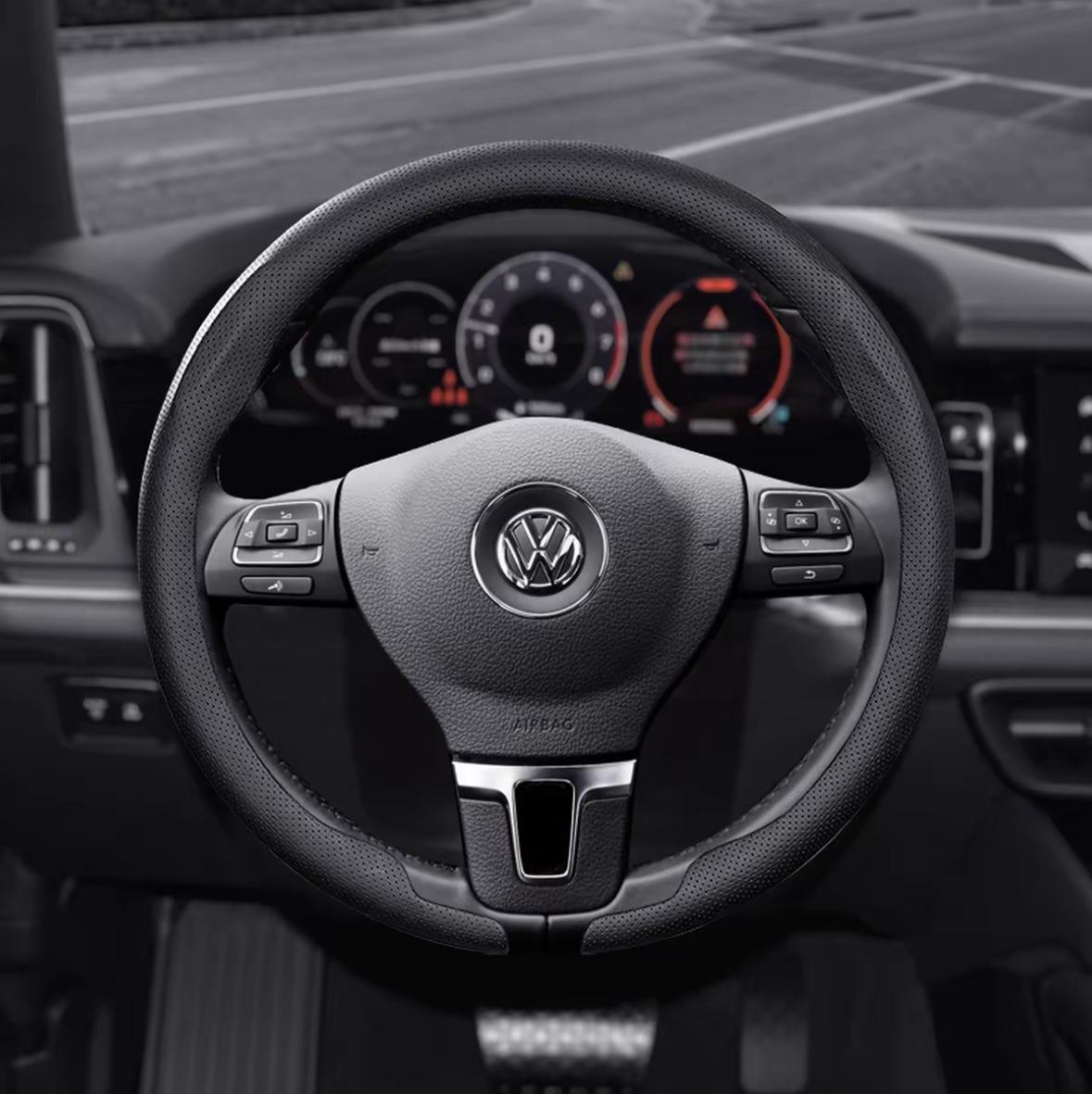 

Suitable for Volkswagen Maxtron Passat id34 Lavida Golf CC Yue Tiguan L Napa ultra-thin steering wheel cover
