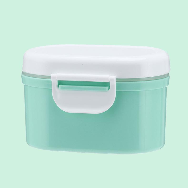 Portable Large-Capacity Baby Milk Powder Box - Airtight, Multilayered, Compartmentalized Storage