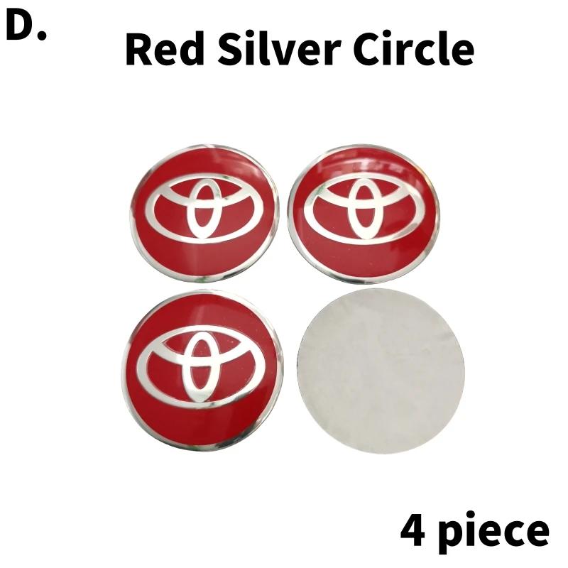 ACS2 56mm Aluminum Alloy Logo Wheel Center Hub Cap Badge Sticker For Toyota Prado Rav4 Yaris Hilux Prius Corolla Camry Accessories