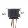90980-12292 Connector of Mass Air Flow Sensor for Toyota Lexus Isuzu Holden 22204-75030,22680-AA360, AFH70M-59A, 8-97601967-0