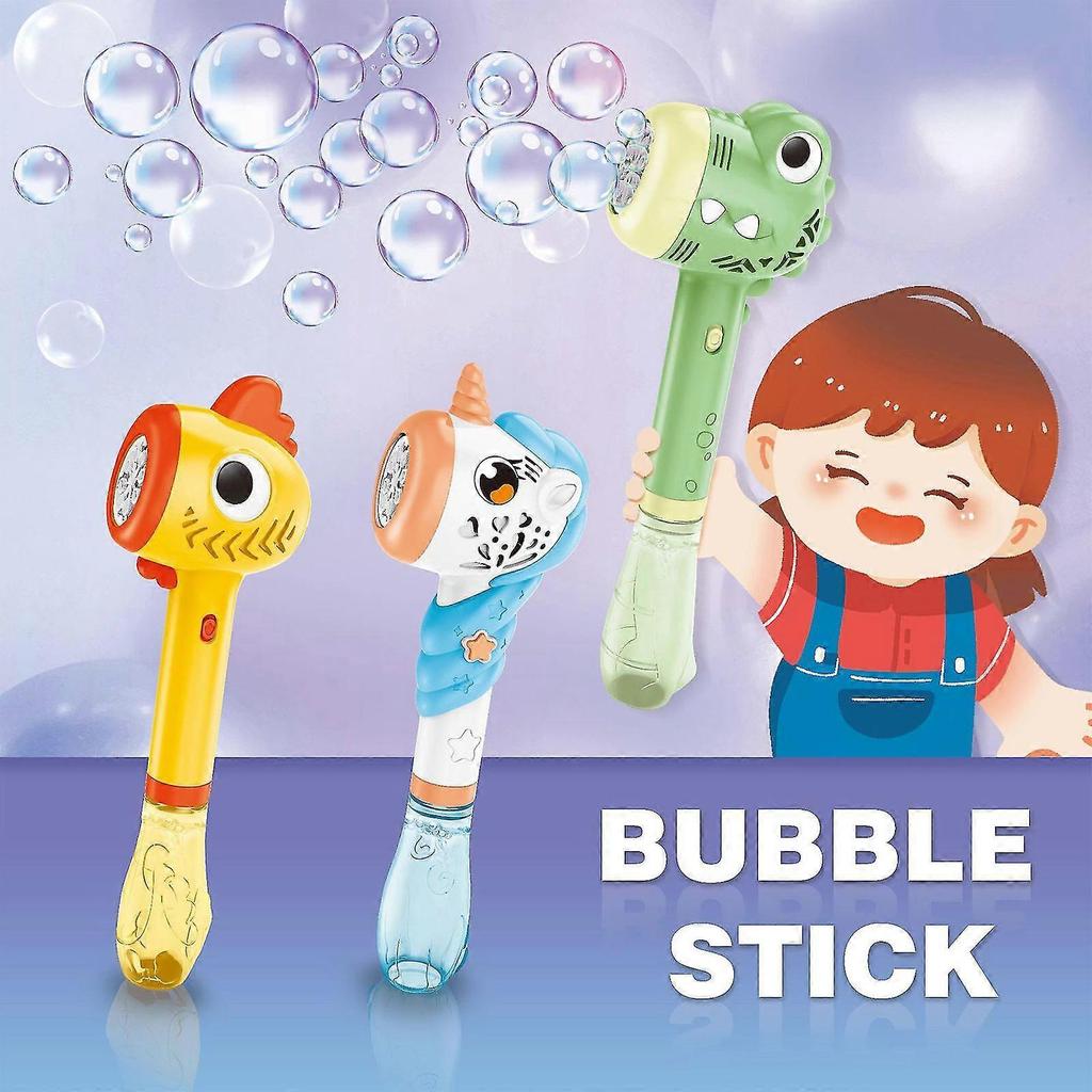 Automatic Bubble Wands, Bubble Blower With Lights Sound For Kids Portable Bubble Maker Operated For Indoor Outdoor