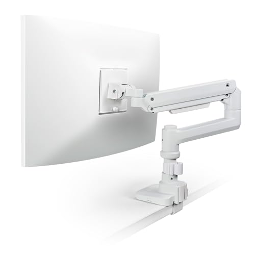 

Elecom DPA-SL07WH Monitor Arm, Supports 17-49 Inches, Load Capacity 44.1 lbs (20 kg), Gas Spring Type, VESA Long Arm, White