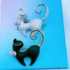 Cute Cat Brooches Metal Enamel Animal Brooch For Women's Clothes Backpack Pins Gifts